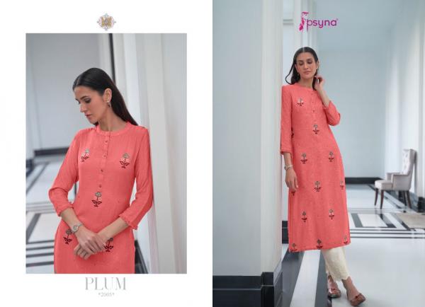 Psyna Plum Vol 2 Rayon Fancy Designer Kurti Collection